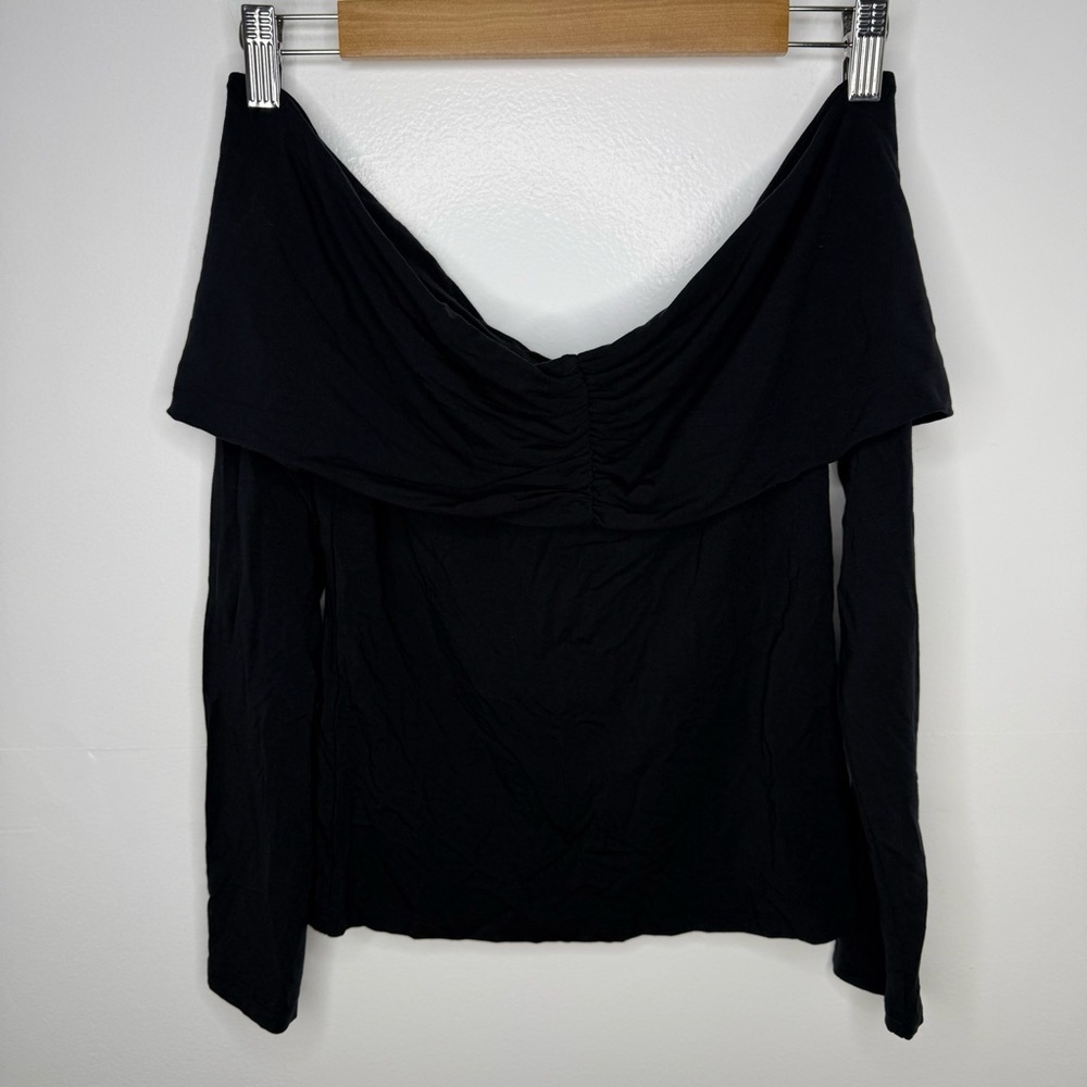 ARITZIA NWT Wilfred Gloria Off The Shoulder Long Sleeve Top - Picture 3 of 7